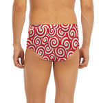 Red Lollipop Candy Pattern Print Men's Briefs