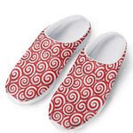 Red Lollipop Candy Pattern Print Mesh Casual Shoes