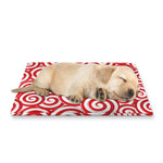 Red Lollipop Candy Pattern Print Pet Cooling Mat Cover