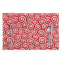 Red Lollipop Candy Pattern Print Placemat