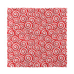 Red Lollipop Candy Pattern Print Silk Bandana