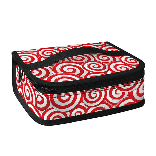 Red Lollipop Candy Pattern Print Small Lunch Bag