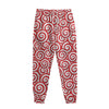 Red Lollipop Candy Pattern Print Sweatpants