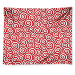 Red Lollipop Candy Pattern Print Tapestry