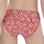 Red Lollipop Candy Pattern Print Women's Panties