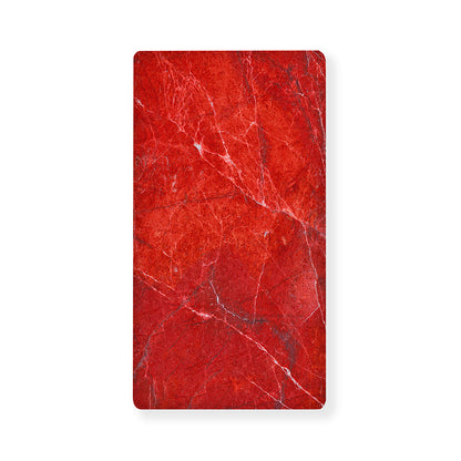 Red Marble Print Baby Crib Sheet