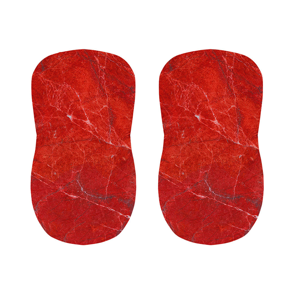Red Marble Print Bar Stool Covers