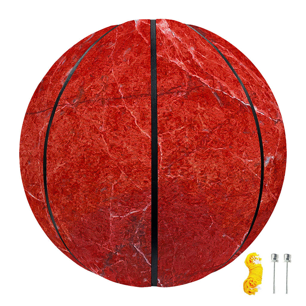 Red Marble Print Basketball
