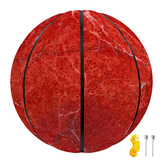 Red Marble Print Basketball