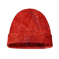 Red Marble Print Beanie