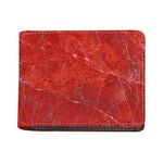 Red Marble Print Bifold Wallet