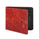 Red Marble Print Bifold Wallet