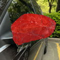 Red Marble Print Car Side Mirror Covers