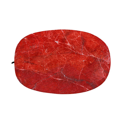 Red Marble Print Car Side Mirror Covers