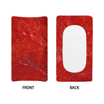 Red Marble Print Changing Pad Cover