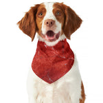 Red Marble Print Dog Bandana