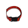 Red Marble Print Dog Collar