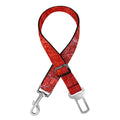 Red Marble Print Dog Seat Belt