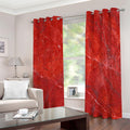 Red Marble Print Extra Wide Grommet Curtains