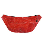 Red Marble Print Fanny Pack