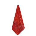 Red Marble Print Hand Towel