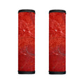 Red Marble Print Handle Covers