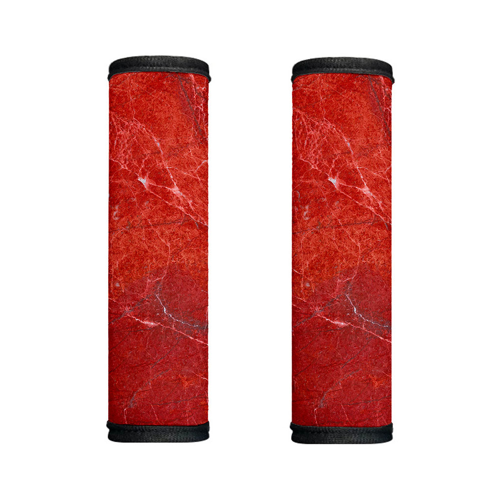 Red Marble Print Handle Covers