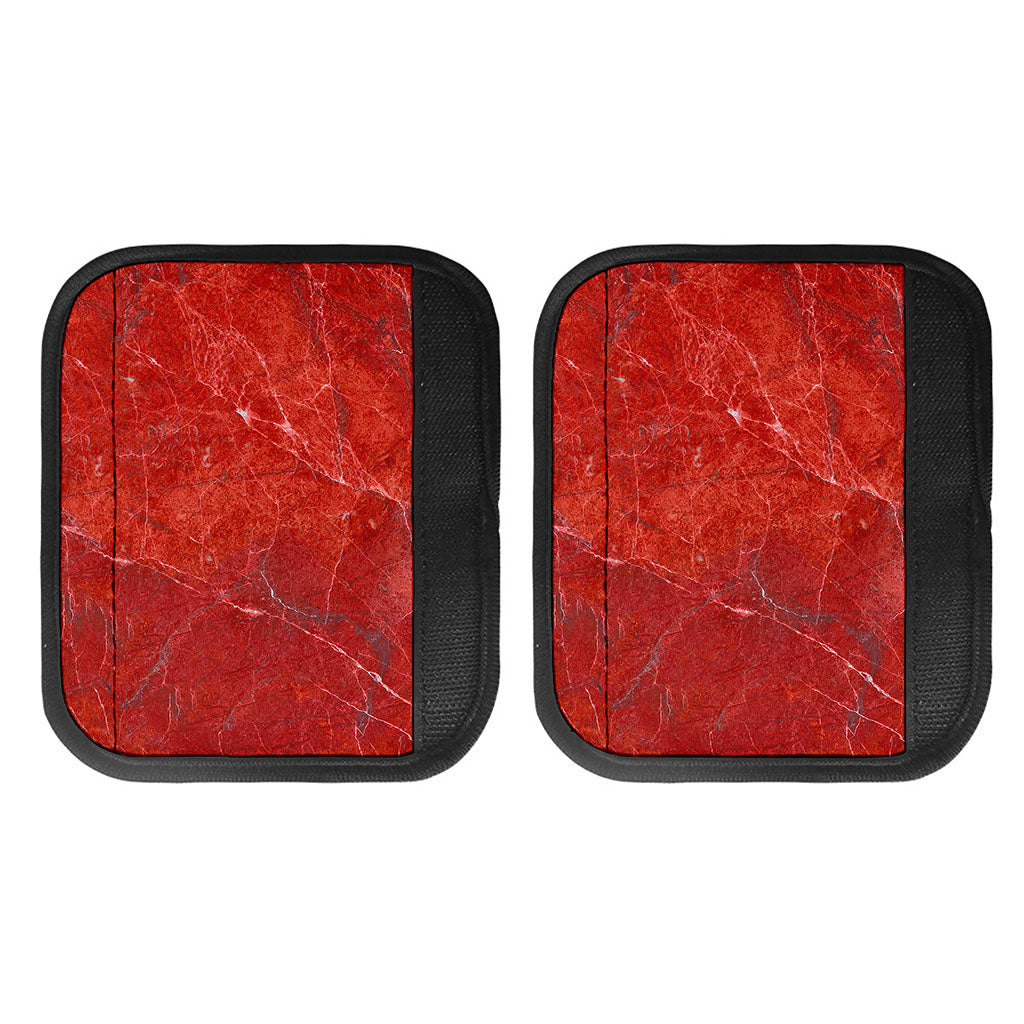 Red Marble Print Handle Covers
