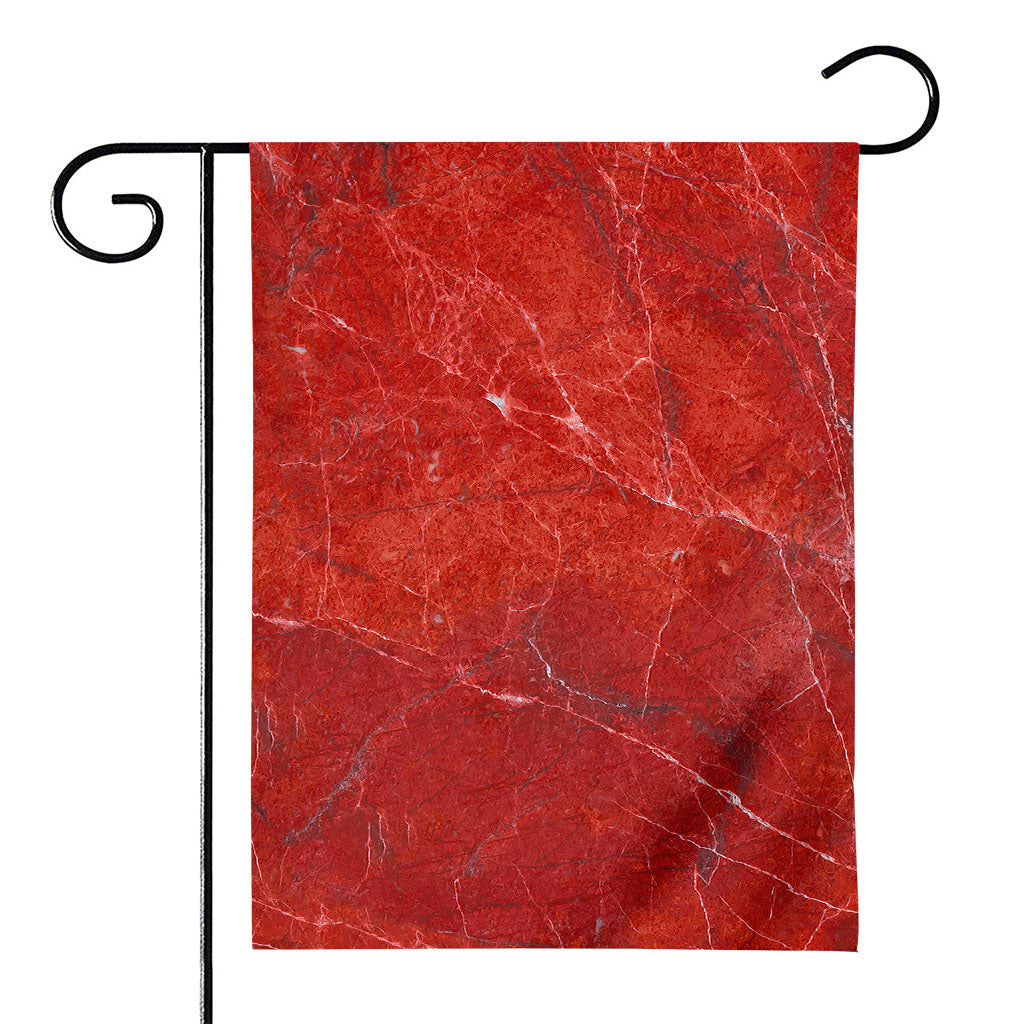 Red Marble Print House Flag