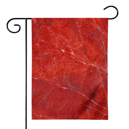 Red Marble Print House Flag