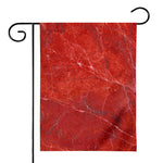 Red Marble Print House Flag