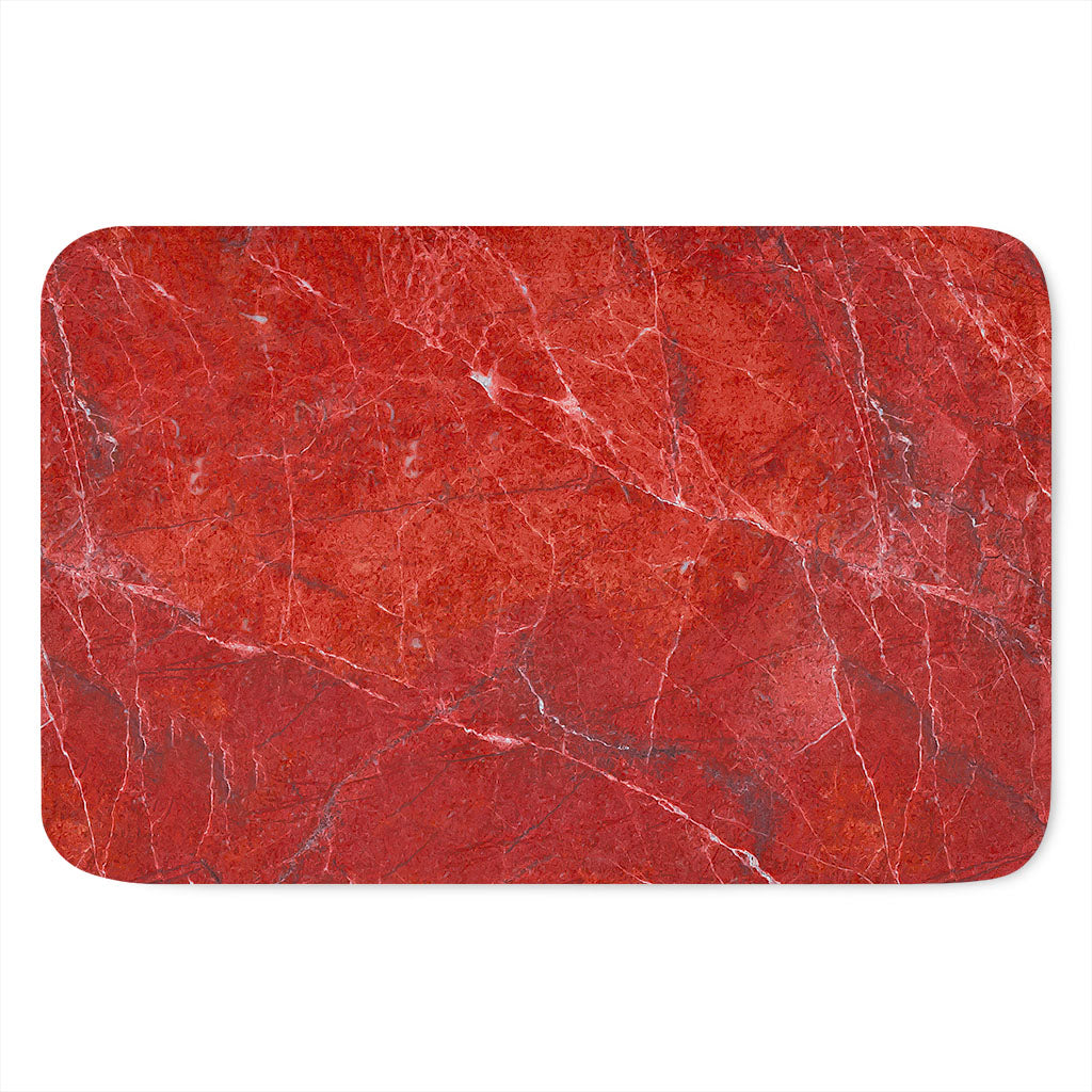 Red Marble Print Indoor Door Mat