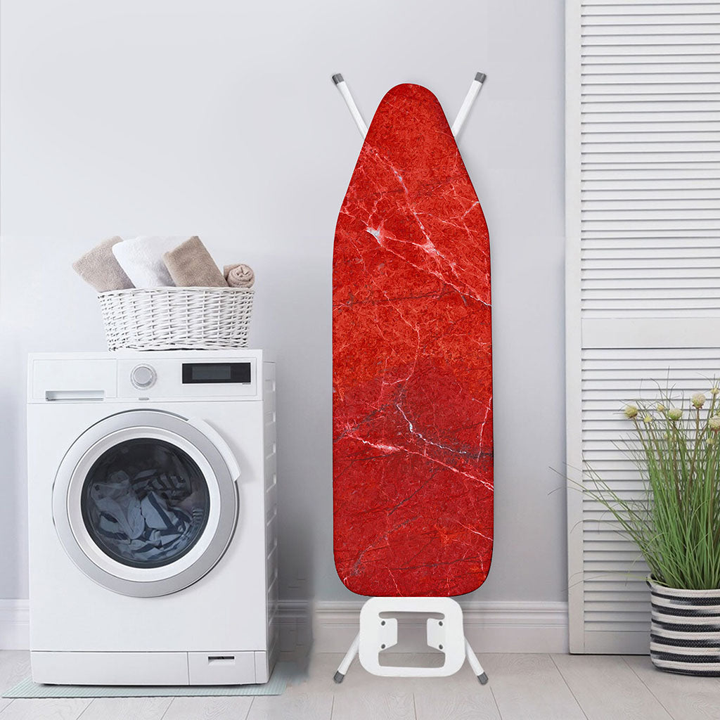 Red Marble Print Ironing Board Cover