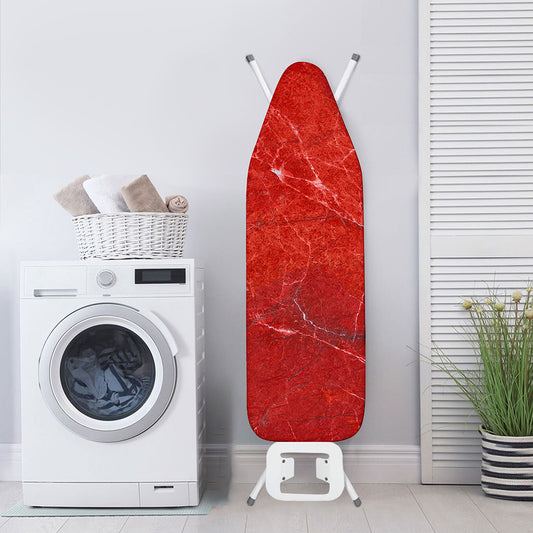 Red Marble Print Ironing Board Cover