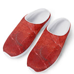 Red Marble Print Mesh Casual Shoes