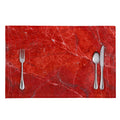 Red Marble Print Placemat