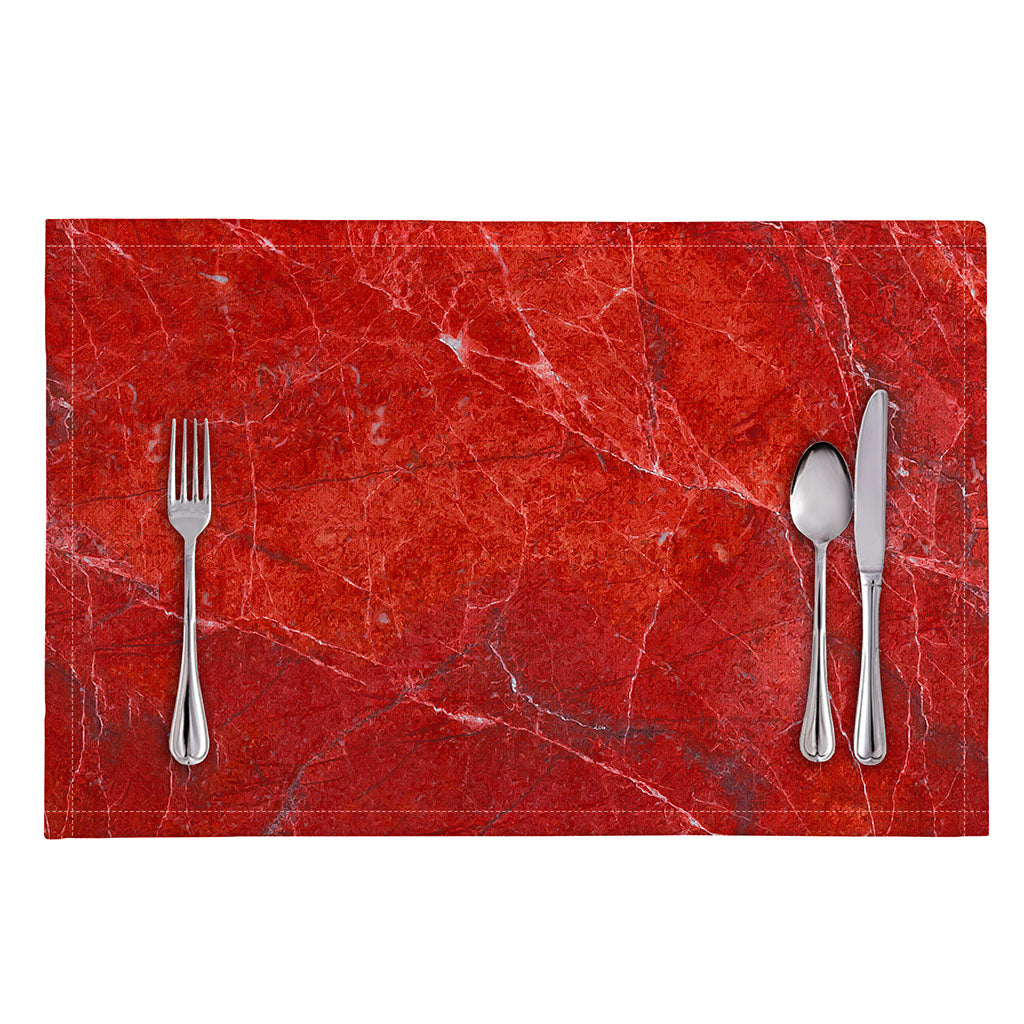 Red Marble Print Placemat
