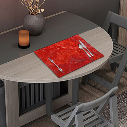 Red Marble Print Placemat