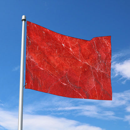 Red Marble Print Polyester Flag