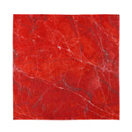 Red Marble Print Silk Bandana
