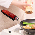 Red Marble Print Skillet Handle Cover