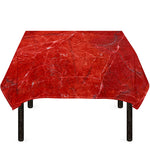 Red Marble Print Tablecloth