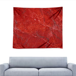 Red Marble Print Tapestry