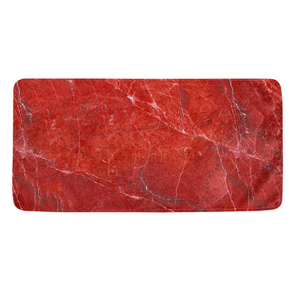 Red Marble Print Towel