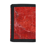 Red Marble Print Trifold Wallet