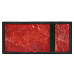 Red Marble Print Trifold Wallet