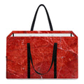 Red Marble Print Utility Tote Bag