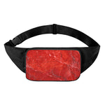 Red Marble Print Waist Bag