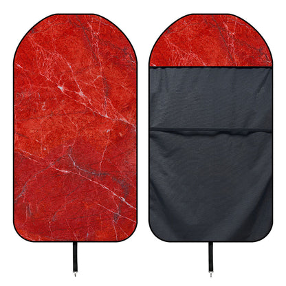 Red Marble Print Waterproof Car Seat Cover