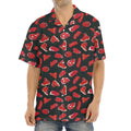 Red Meat Pattern Print Aloha Shirt